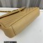 Saint Laurent college medium chain bag in quilted leather 600279/487213 Apricot/Gold