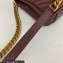 Saint Laurent college medium chain bag in quilted leather 600279/487213 Burgundy/Gold