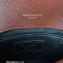 Saint Laurent college medium chain bag in quilted leather 600279/487213 Burgundy/Gold
