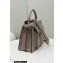 Fendi Peekaboo ISeeU Medium Bag with Baguette Pocket Gray 2023