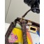 Fendi Peekaboo Iconic Mini Bag in FF glazed fabric with inlay Brown 2023