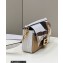 Fendi medium Baguette Bag in FF glazed fabric with inlay White 2023