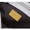 Fendi medium Baguette Bag in FF glazed fabric with inlay White 2023