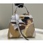 Fendi Peekaboo Iconic Mini Bag in FF glazed fabric with inlay White 2023