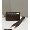 Fendi medium Baguette Bag in FF glazed fabric with inlay Brown 2023
