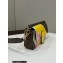 Fendi medium Baguette Bag in FF glazed fabric with inlay Brown 2023