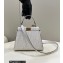 Fendi Peekaboo Iconic Mini Bag in FF glazed fabric with inlay White 2023