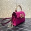 Valentino VSLING small calfskin Handbag Purple With jewel handle 2023