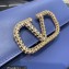 Valentino VSLING small calfskin Handbag Blue With jewel handle 2023