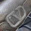 Valentino Locò shoulder bag in Python Pattern Silver With jewel Logo 2023