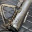 Valentino Locò shoulder bag in Python Pattern Silver With jewel Logo 2023