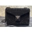 Valentino ONE STUD shoulder bag EMBROIDERED With all-over rhinestones Black 2023