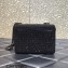 Valentino ONE STUD shoulder bag EMBROIDERED With all-over rhinestones Black 2023