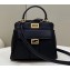 Fendi Peekaboo Iconic Mini Bag with Baguette Pocket Black 2023