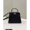 Fendi Peekaboo Iconic Mini Bag with Baguette Pocket Black 2023