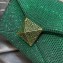 Valentino ONE STUD shoulder bag EMBROIDERED With all-over rhinestones Green 2023