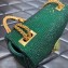 Valentino ONE STUD shoulder bag EMBROIDERED With all-over rhinestones Green 2023