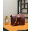 Loewe Puffer Goya bag in shiny nappa lambskin Burgundy 2023