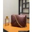 Loewe Puffer Goya bag in shiny nappa lambskin Burgundy 2023