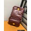 Loewe Puffer Goya bag in shiny nappa lambskin Burgundy 2023