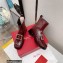 Roger Vivier Heel 3.5cm Preppy Viv' Metal Buckle Chelsea Booties Burgundy 2022