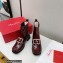 Roger Vivier Heel 3.5cm Preppy Viv' Metal Buckle Chelsea Booties Burgundy 2022