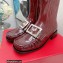 Roger Vivier Heel 3.5cm Preppy Viv' Metal Buckle Chelsea Booties Burgundy 2022