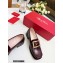 Roger Vivier Heel 3.5cm Preppy Viv' Metal Buckle Loafers Burgundy 2022