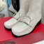 Roger Vivier Heel 3.5cm Preppy Viv' Metal Buckle Chelsea Booties White 2022