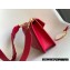 Bvlgari Serpenti East-West Maxi Chain Shoulder Bag 28cm with Detachable Shoulder Strap Red