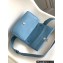 Bvlgari Serpenti Cabochon Crossbody Bag 22.5cm with Detachable Shoulder Strap Blue