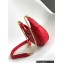 Bvlgari Serpenti Ellipse Micro Bag 13cm Red