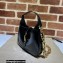 Gucci Jackie 1961 mini shoulder bag in patent leather 699651 Black