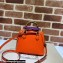 Gucci Diana mini tote bag in leather 715775 Orange