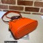 Gucci Diana mini tote bag in leather 715775 Orange