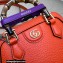 Gucci Diana mini tote bag in leather 715775 Orange