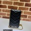 Gucci GG Marmont matelassé mini bag in black leather 672251