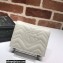 Gucci GG Marmont card case wallet 466492 White