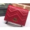 Gucci GG Marmont card case wallet 466492 Red