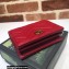 Gucci GG Marmont card case wallet 466492 Red