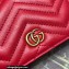 Gucci GG Marmont card case wallet 466492 Red