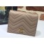 Gucci GG Marmont card case wallet 466492 Beige