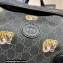 Gucci Medium backpack with Interlocking G 696013 Tiger Print Black