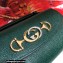 Gucci Zumi Mini Shoulder Bag 564718 in Grained Leather Green