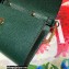 Gucci Zumi Mini Shoulder Bag 564718 in Grained Leather Green
