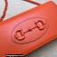 Gucci Horsebit 1955 wallet with chain bag brass hardware 621892 Orange
