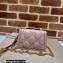 Gucci GG matelassé top handle mini bag 724499 Pink