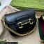 Gucci Horsebit 1955 strap wallet 699760 Leather Black