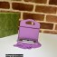 Gucci GG Marmont top handle card case wallet 701074 Lilac