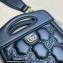 Gucci GG matelassé top handle mini bag 723776 Black
